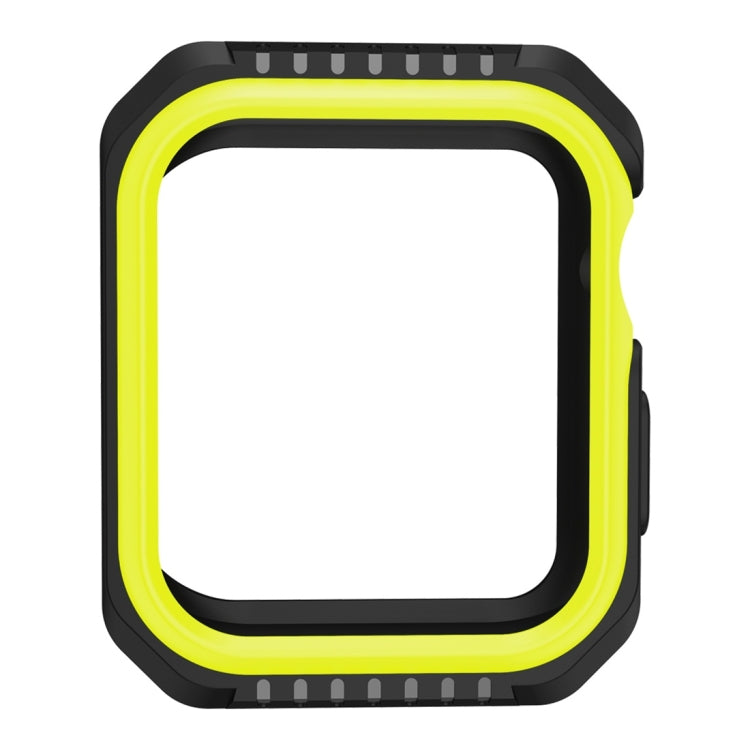 Smart Watch Shockproof Two Color Protective Case for Apple Watch Series 3 38mm(Black Yellow) - Watch Cases by buy2fix | Online Shopping UK | buy2fix