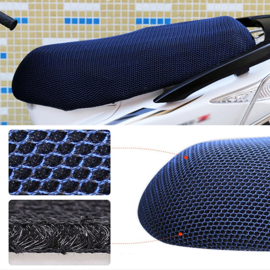 Waterproof Motorcycle Sun Protection Heat Insulation Seat Cover Prevent Bask In Seat Scooter Cushion Protect, Size: L, Length: 70-77cm; Width: 40-50cm(Blue) - Seat Covers by buy2fix | Online Shopping UK | buy2fix