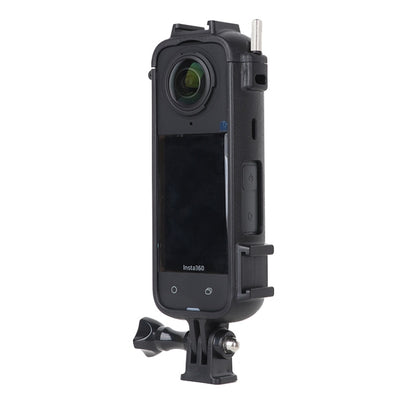 For Insta360 X4 Cold Shoe ABS Plastic Protective Frame with Adapter Mount & Screw (Black) - Mount & Holder by buy2fix | Online Shopping UK | buy2fix