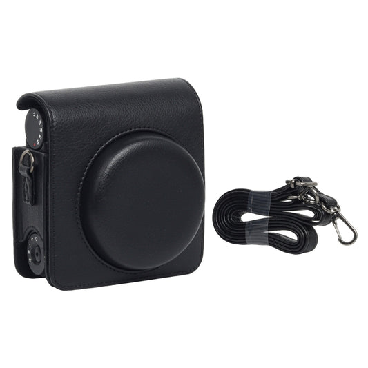 For Fujifilm Instax mini 99 Full Body Camera PU Leather Case Bag with Strap (Black) - Leather Bag by buy2fix | Online Shopping UK | buy2fix