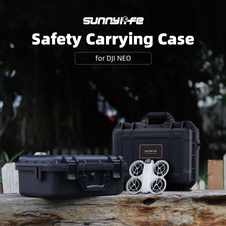 For DJI Neo Sunnylife Safety Carrying Case Waterproof Shock-proof Hard Travel Case (Black) - Cases & Bags by Sunnylife | Online Shopping UK | buy2fix