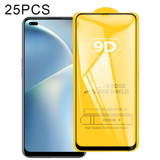 For OPPO Reno4 F 25 PCS 9D Full Glue Full Screen Tempered Glass Film - OPPO Tempered Glass by imak | Online Shopping UK | buy2fix