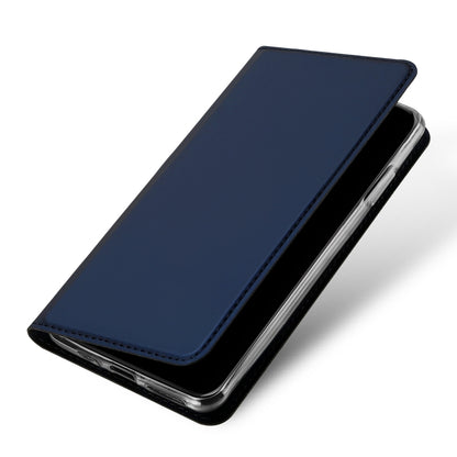 For iPhone 11 DUX DUCIS Skin Pro Series Shockproof Horizontal Flip Leather Case with Holder & Card Slots(Dark Blue) - iPhone 11 Cases by DUX DUCIS | Online Shopping UK | buy2fix