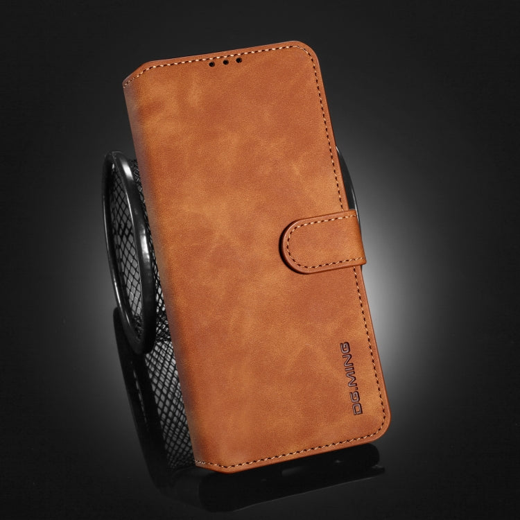 For Xiaomi Redmi K40 Pro DG.MING Retro Oil Side Horizontal Flip Leather Case with Holder & Card Slots & Wallet(Brown) - Xiaomi Cases by DG.MING | Online Shopping UK | buy2fix