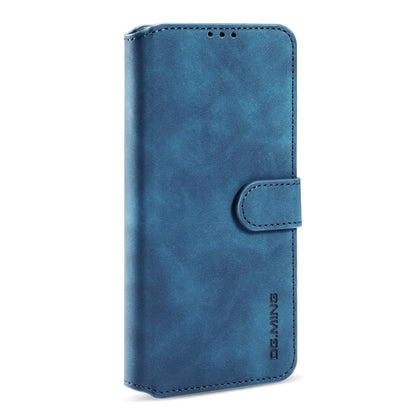 For OnePlus 9 DG.MING Retro Oil Side Horizontal Flip Leather Case with Holder & Card Slots & Wallet(Blue) - OnePlus Cases by DG.MING | Online Shopping UK | buy2fix