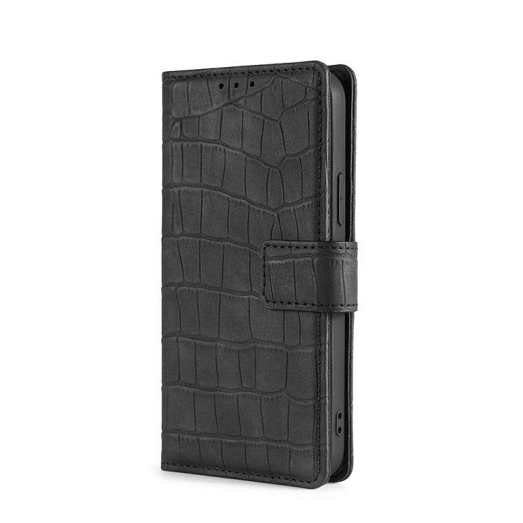 For Doogee N30 Skin Feel Crocodile Texture Magnetic Clasp Horizontal Flip PU Leather Case with Holder & Card Slots & Wallet(Black) - More Brand by buy2fix | Online Shopping UK | buy2fix