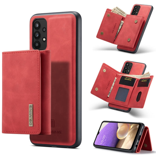 For Samsung Galaxy A32 5G DG.MING M1 Series 3-Fold Multi Card Wallet  Back Cover Shockproof Case with Holder Function(Red) - Galaxy Phone Cases by DG.MING | Online Shopping UK | buy2fix