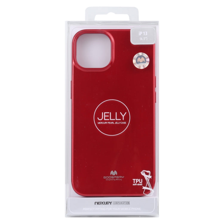 For iPhone 13 GOOSPERY JELLY Full Coverage Soft Case(Red) - iPhone 13 Cases by GOOSPERY | Online Shopping UK | buy2fix