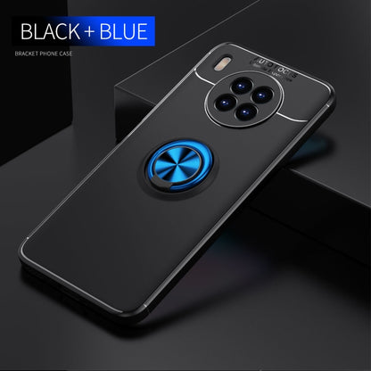 For Huawei nova 8i Metal Ring Holder 360 Degree Rotating TPU Case(Black+Blue) - Huawei Cases by buy2fix | Online Shopping UK | buy2fix