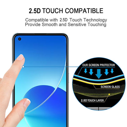 For OPPO Reno6 4G / Reno6 Z Full Glue Full Cover Screen Protector Tempered Glass Film - OPPO Tempered Glass by buy2fix | Online Shopping UK | buy2fix