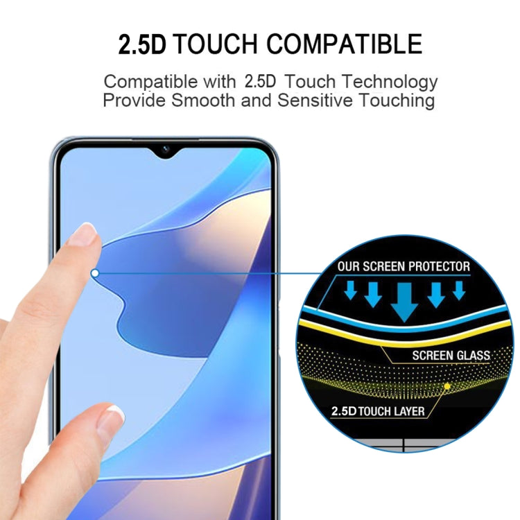 For OPPO A16 / A16S 25 PCS Full Glue Full Cover Screen Protector Tempered Glass Film - OPPO Tempered Glass by buy2fix | Online Shopping UK | buy2fix