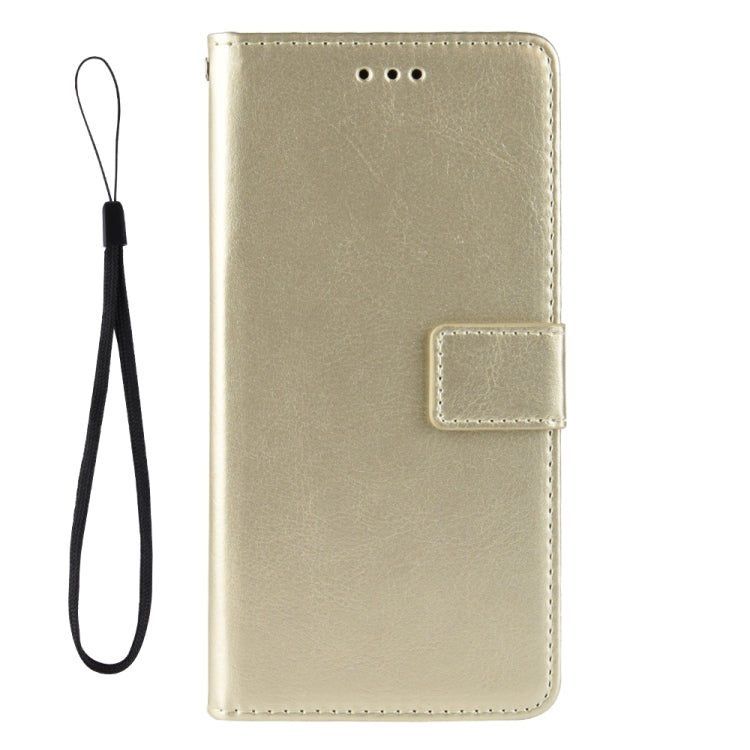 For Blackview A100 Crazy Horse Texture Horizontal Flip Leather Case with Holder & Card Slots & Lanyard(Gold) - More Brand by buy2fix | Online Shopping UK | buy2fix