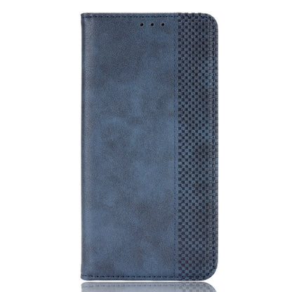 For Motorola Edge 20 Lite Magnetic Buckle Retro Crazy Horse Texture Horizontal Flip Leather Case with Holder & Card Slots & Photo Frame(Blue) - Motorola Cases by buy2fix | Online Shopping UK | buy2fix