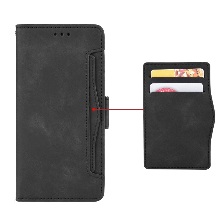 For Oukitel C21/C21 Pro Skin Feel Calf Pattern Horizontal Flip Leather Case with Holder & Card Slots & Photo Frame(Black) - More Brand by buy2fix | Online Shopping UK | buy2fix