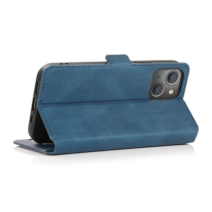 For iPhone 13 Pro Retro Magnetic Closing Clasp Horizontal Flip Leather Case with Holder & Card Slots & Photo Frame & Wallet (Navy Blue) - iPhone 13 Pro Cases by buy2fix | Online Shopping UK | buy2fix