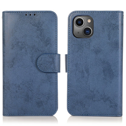 For iPhone 13 Retro 2 in 1 Detachable Horizontal Flip Leather Case with Card Slots & Wallet(Dark Blue) - iPhone 13 Cases by buy2fix | Online Shopping UK | buy2fix