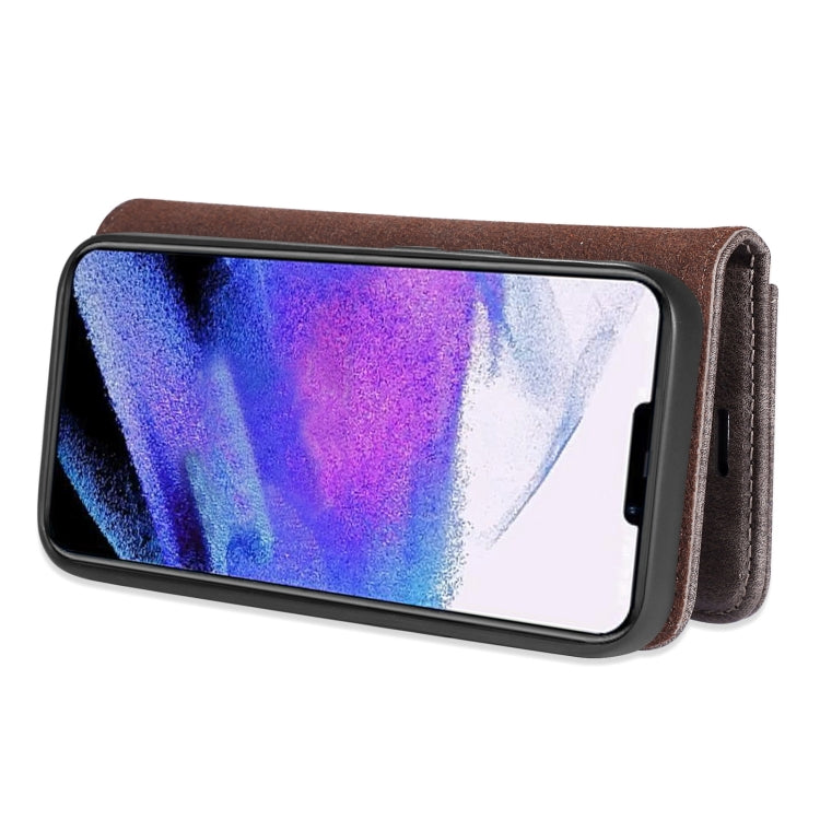 For iPhone 13 Pro DG.MING Crazy Horse Texture Flip Detachable Magnetic Leather Case with Holder & Card Slots & Wallet (Grey) - iPhone 13 Pro Cases by DG.MING | Online Shopping UK | buy2fix