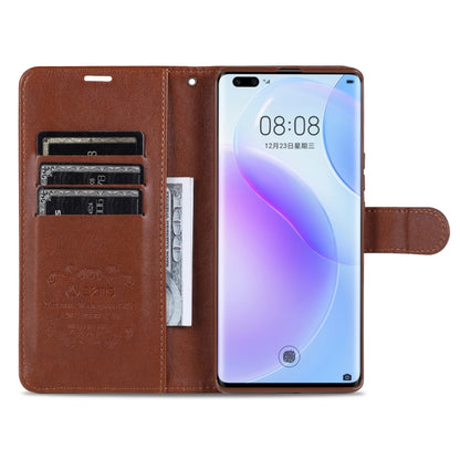 AZNS Sheepskin Texture Horizontal Flip Leather Case with Holder & Card Slots & Wallet For Honor 50(Red) - Honor Cases by AZNS | Online Shopping UK | buy2fix