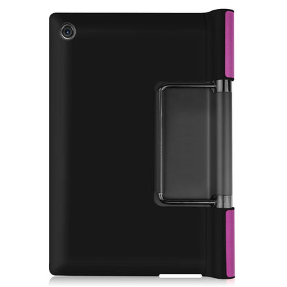 For Lenovo Yoga Tab 11 / YT-J706X Custer Texture Horizontal Flip PU Leather Case with Holder & Sleep / Wake-up Function(Purple) - Lenovo by buy2fix | Online Shopping UK | buy2fix