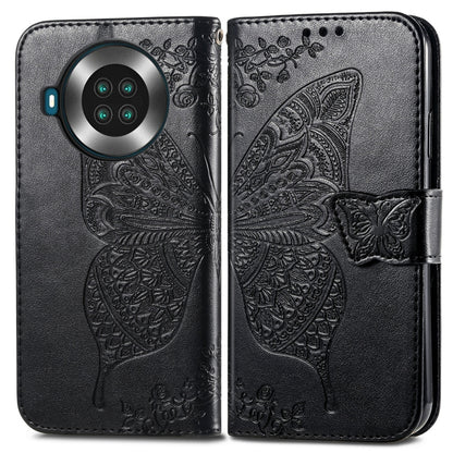 Butterfly Love Flowers Embossed Horizontal Flip Leather Case with Holder & Card Slots & Wallet & Lanyard For CUBOT Note 20(Black) - More Brand by buy2fix | Online Shopping UK | buy2fix