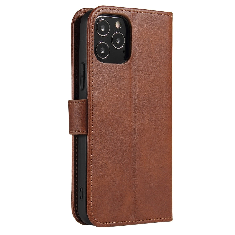 For iPhone 13 Calf Texture Buckle Horizontal Flip Leather Case with Holder & Card Slots & Wallet(Brown) - iPhone 13 Cases by buy2fix | Online Shopping UK | buy2fix