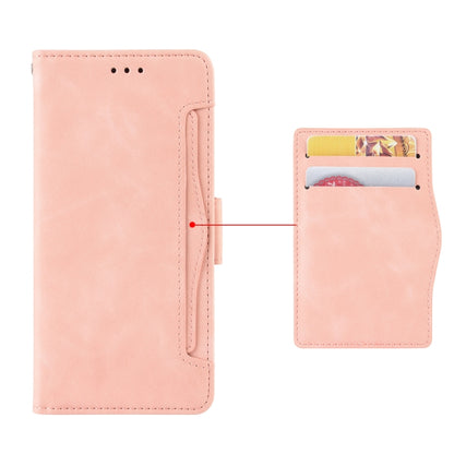 For Doogee N40 Pro Skin Feel Calf Pattern Horizontal Flip Leather Case with Holder & Card Slots & Photo Frame(Pink) - More Brand by buy2fix | Online Shopping UK | buy2fix