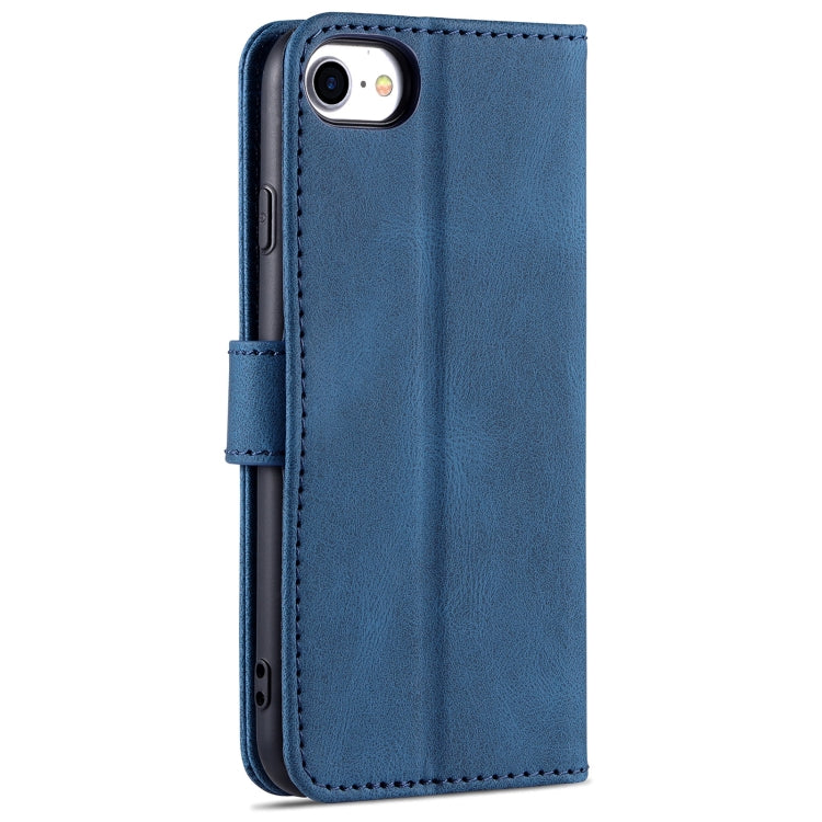 For iPhone SE 2022 / SE 2020 / 8 / 7 AZNS Dream II Skin Feel PU+TPU Horizontal Flip Leather Case with Holder & Card Slots & Wallet(Blue) - iPhone SE 2022 / 2020 / 8 / 7 Cases by AZNS | Online Shopping UK | buy2fix