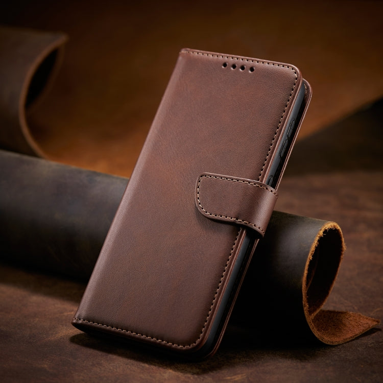 For iPhone XR Calf Texture Buckle Horizontal Flip Leather Case with Holder & Card Slots & Wallet(Brown) - More iPhone Cases by buy2fix | Online Shopping UK | buy2fix