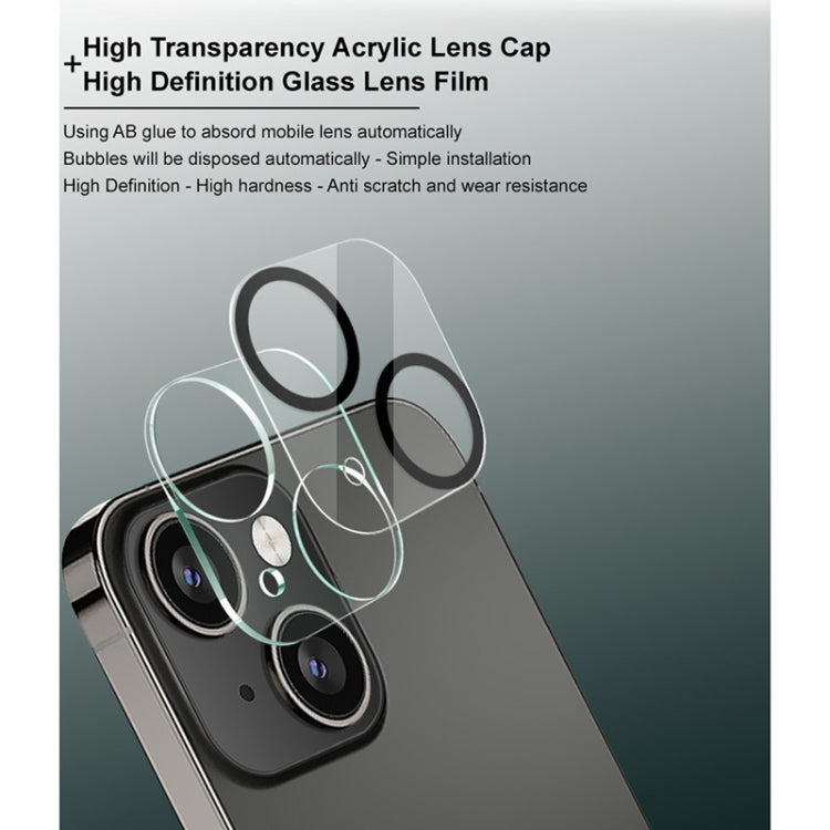 For iPhone 13 / 13 mini IMAK Integrated Rear Camera Lens Tempered Glass Film with Lens Cap - iPhone 13 mini Tempered Glass by imak | Online Shopping UK | buy2fix