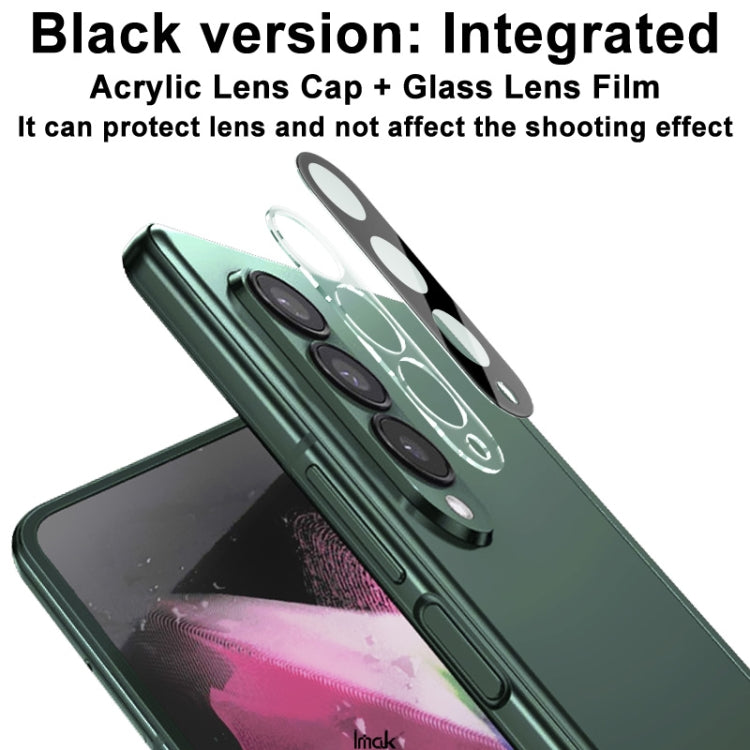 For Samsung Galaxy Z Fold3 5G IMAK Integrated Rear Camera Lens Tempered Glass Film with Lens Cap Black Version - For Samsung by imak | Online Shopping UK | buy2fix
