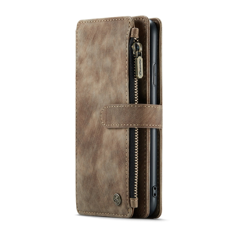 For iPhone 11 CaseMe-C30 PU + TPU Multifunctional Horizontal Flip Leather Case with Holder & Card Slot & Wallet & Zipper Pocket (Brown) - iPhone 11 Cases by CaseMe | Online Shopping UK | buy2fix