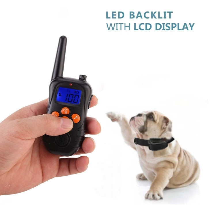 998DC Bark Stopper Remote Control Electric Shock Collar Dog Training Device, Plug Type:AU Plug - Training Aids by buy2fix | Online Shopping UK | buy2fix