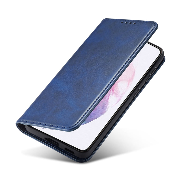 For Xiaomi Redmi Note 8 Calf Texture Magnetic Horizontal Flip Leather Case with Holder & Card Slots & Wallet(Blue) - Xiaomi Cases by buy2fix | Online Shopping UK | buy2fix