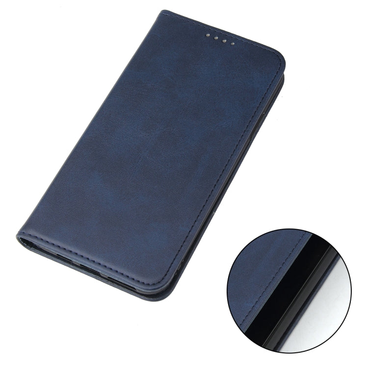 For iPhone 11 Pro Max Calf Texture Magnetic Horizontal Flip Leather Case with Holder & Card Slots & Wallet (Blue) - iPhone 11 Pro Max Cases by buy2fix | Online Shopping UK | buy2fix