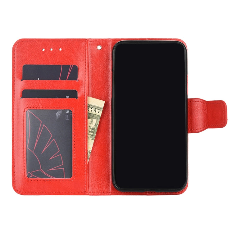 For Samsung Galaxy S21 Ultra 5G Crystal Texture Horizontal Flip Leather Case with Holder & Card Slots & Wallet(Red) - Galaxy S21 Ultra 5G Cases by buy2fix | Online Shopping UK | buy2fix