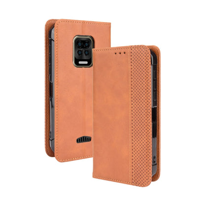 For Doogee S59 / S59 Pro Magnetic Buckle Retro Crazy Horse Texture Horizontal Flip Leather Case with Holder & Card Slots & Photo Frame(Brown) - More Brand by buy2fix | Online Shopping UK | buy2fix