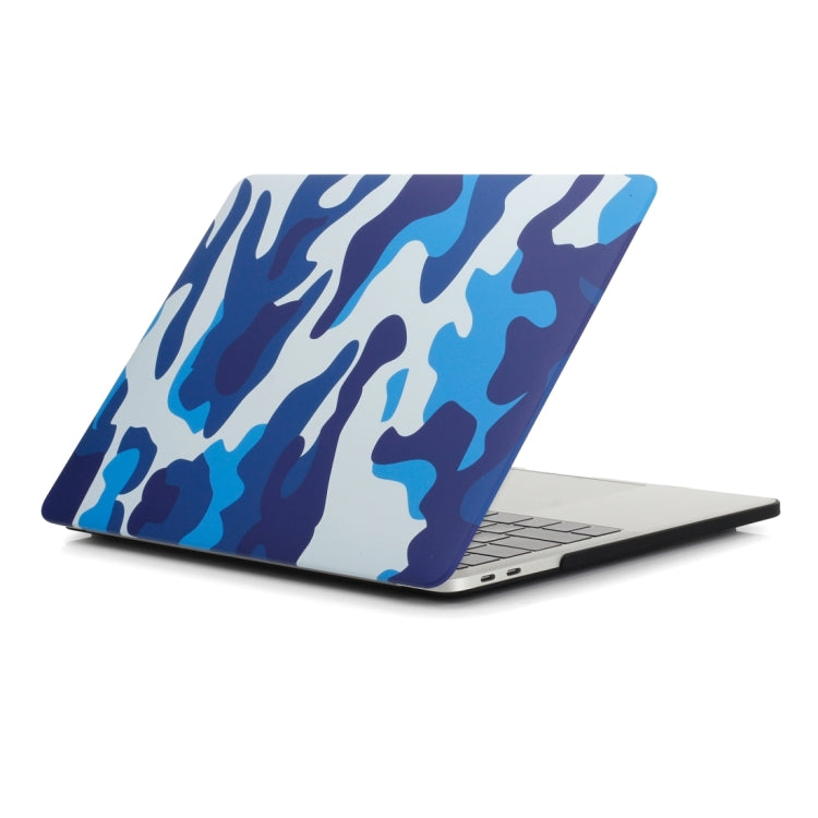 Camouflage Pattern Laptop Water Decals PC Protective Case For MacBook Air 13.3 inch A1466 / A1369(Blue Camouflage) - MacBook Air Cases by buy2fix | Online Shopping UK | buy2fix