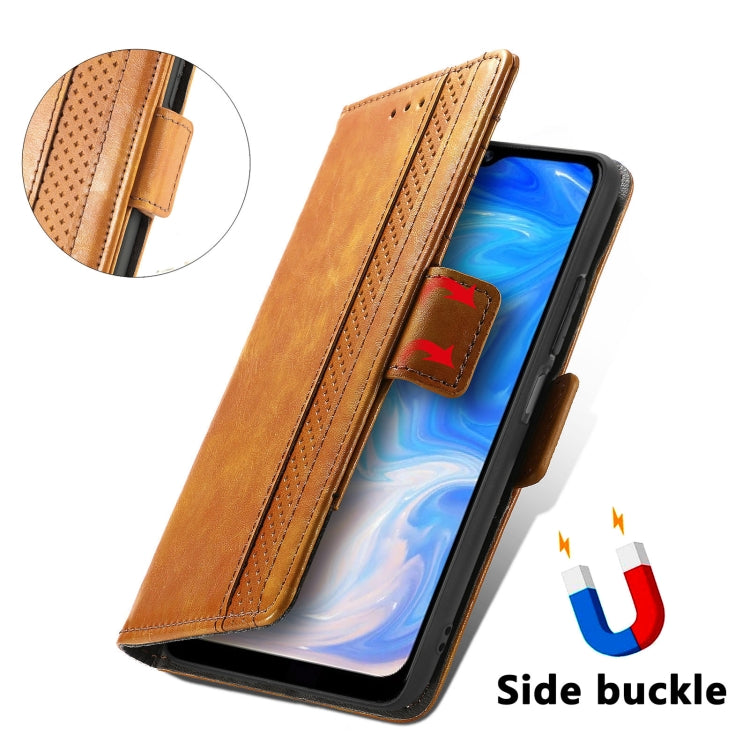 For Doogee N40 Pro CaseNeo Splicing Dual Magnetic Buckle Leather Case with Holder & Card Slots & Wallet(Khaki) - More Brand by buy2fix | Online Shopping UK | buy2fix