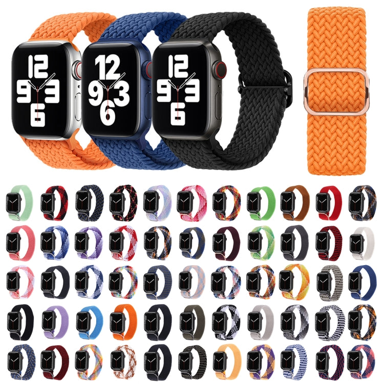 Nylon Braid Strap Watch Band For Apple Watch Ultra 49mm&Watch Ultra 2 49mm / Series 9&8&7 45mm / SE 3&SE 2&6&SE&5&4 44mm / 3&2&1 42mm(48) - Watch Bands by buy2fix | Online Shopping UK | buy2fix