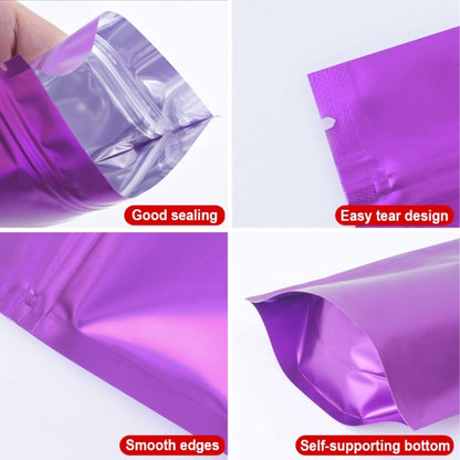 100 PCS/Set Matte Aluminum Foil Snack Stand-up Pouch, Size:20x30+5cm(Pink) - Preservation Supplies by buy2fix | Online Shopping UK | buy2fix