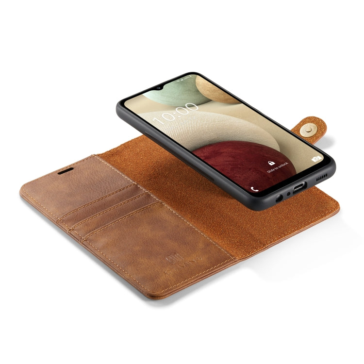 For Samsung Galaxy A13 5G DG.MING Crazy Horse Texture Detachable Magnetic Leather Phone Case(Brown) - Galaxy Phone Cases by DG.MING | Online Shopping UK | buy2fix