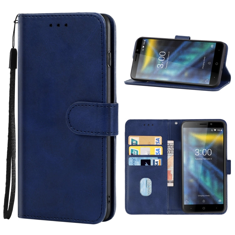 Leather Phone Case For DOOGEE X50L(Blue) - Doogee Cases by buy2fix | Online Shopping UK | buy2fix