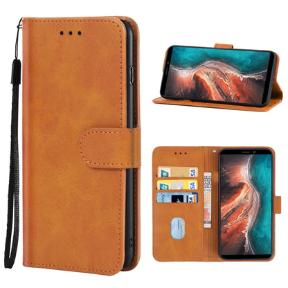 Leather Phone Case For Ulefone P6000 Plus(Brown) - Ulefone Cases by buy2fix | Online Shopping UK | buy2fix