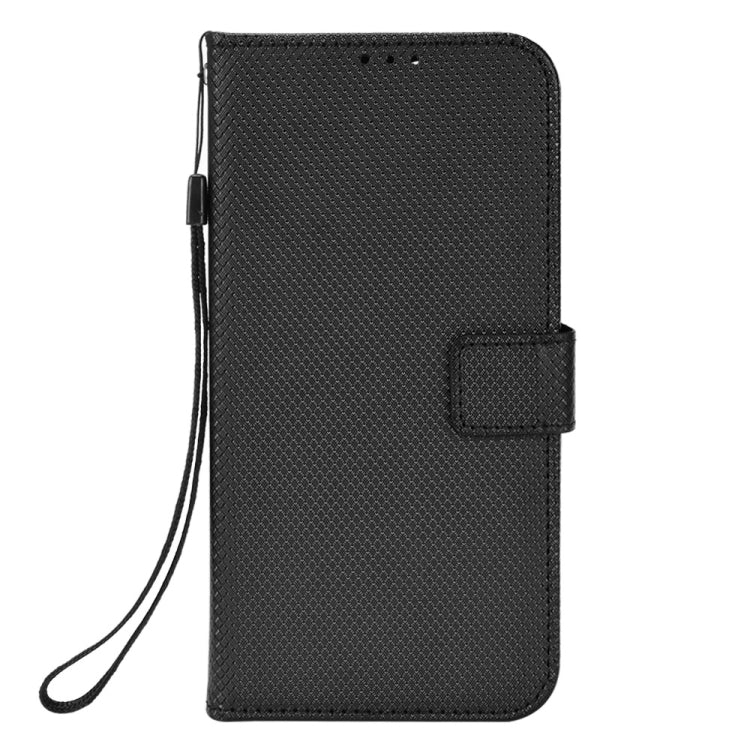 For Ulefone Armor X9 Diamond Texture Leather Phone Case(Black) - Ulefone Cases by buy2fix | Online Shopping UK | buy2fix