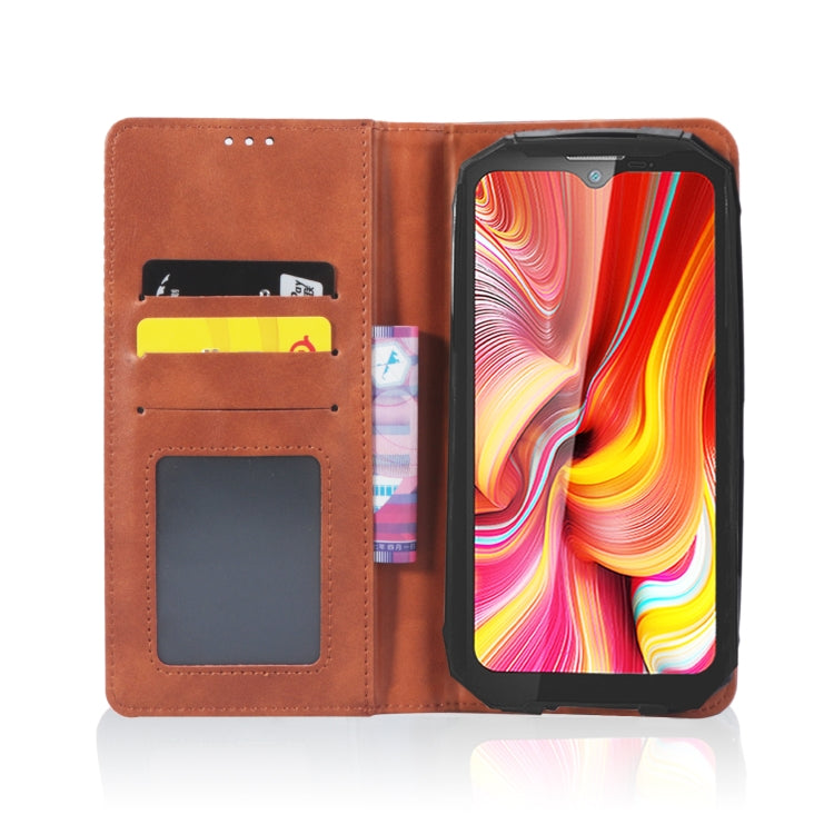 For Doogee S96 Pro Magnetic Buckle Retro Texture Leather Phone Case(Brown) - Doogee Cases by buy2fix | Online Shopping UK | buy2fix