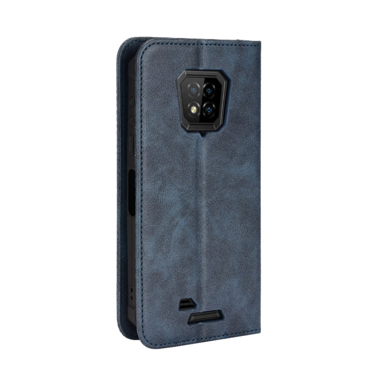 For Ulefone Armor 8 Magnetic Buckle Retro Texture Leather Phone Case(Blue) - Ulefone Cases by buy2fix | Online Shopping UK | buy2fix