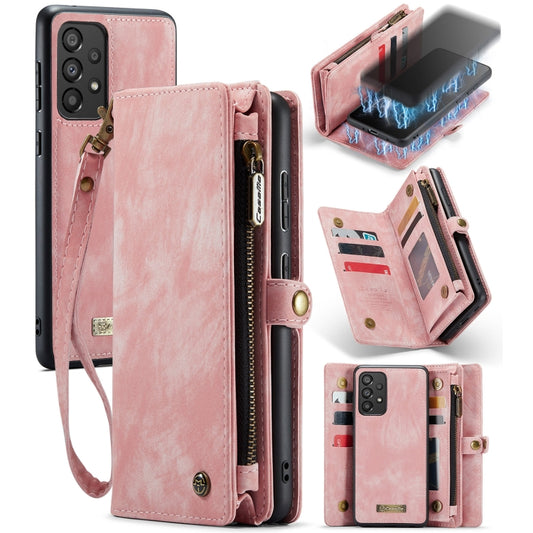 For Samsung Galaxy A33 5G CaseMe-008 Detachable Multifunctional Horizontal Flip Leather Case (Pink) - Galaxy Phone Cases by CaseMe | Online Shopping UK | buy2fix