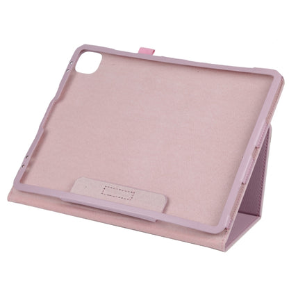 For iPad Air 13 2024 / iPad Pro 12.9 2022 / 2021 / 2020 / 2018 Litchi Texture Solid Color Leather Tablet Case(Pink) - iPad Pro 12.9 (2022/2021) Cases by buy2fix | Online Shopping UK | buy2fix