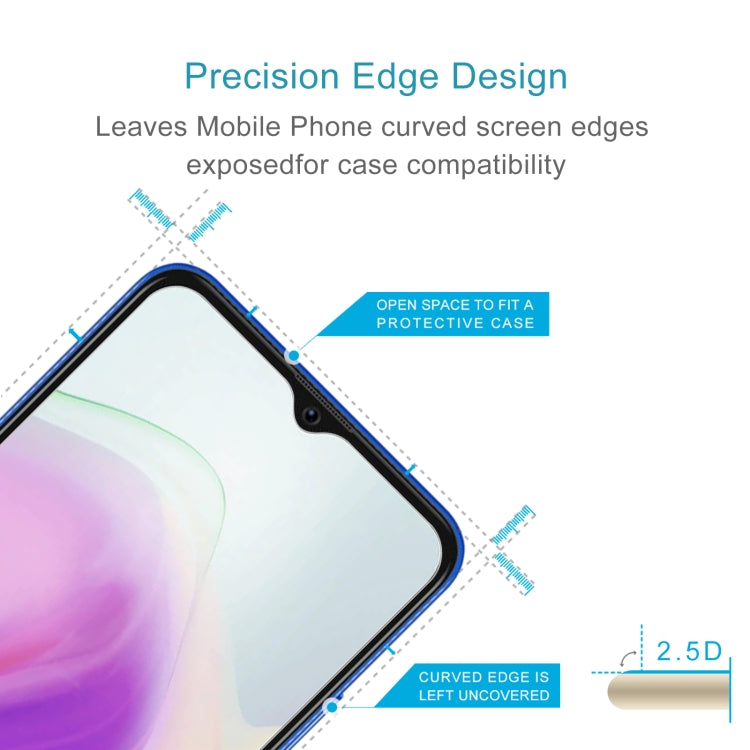 50 PCS 0.26mm 9H 2.5D Tempered Glass Film For Blackview A70 Pro - For Blackview by buy2fix | Online Shopping UK | buy2fix
