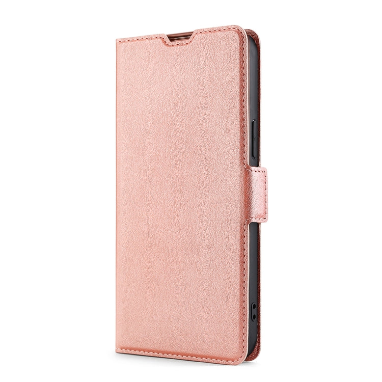 For Doogee Y8 Ultra-thin Voltage Side Buckle PU + TPU Leather Phone Case(Rose Gold) - More Brand by buy2fix | Online Shopping UK | buy2fix